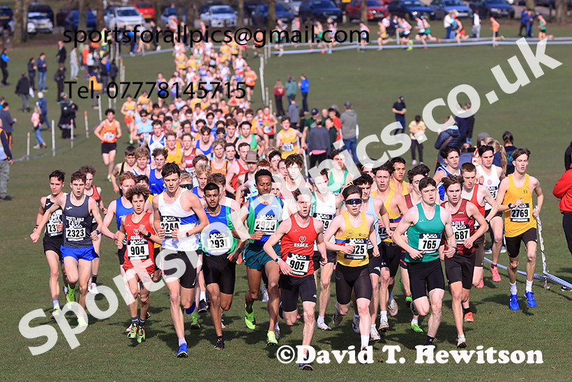 Mens under-20s 2025 UK CAU Inter Counties Cross Country Champs., Wollaton Park, Nottingham. Photo: David T. Hewitson/Sports for All Pics